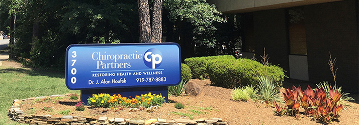Chiropractic Raleigh NC Outside Sign
